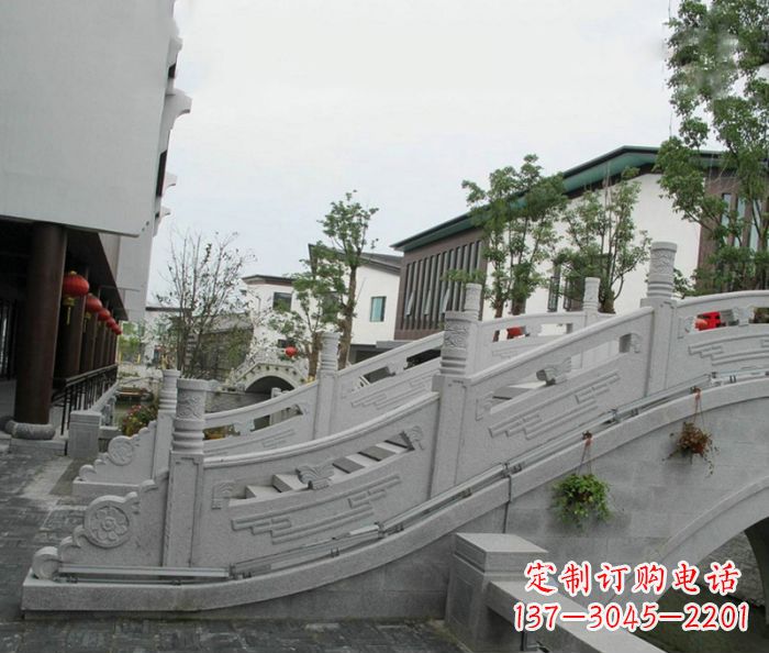 云南小区景观大理石拱桥