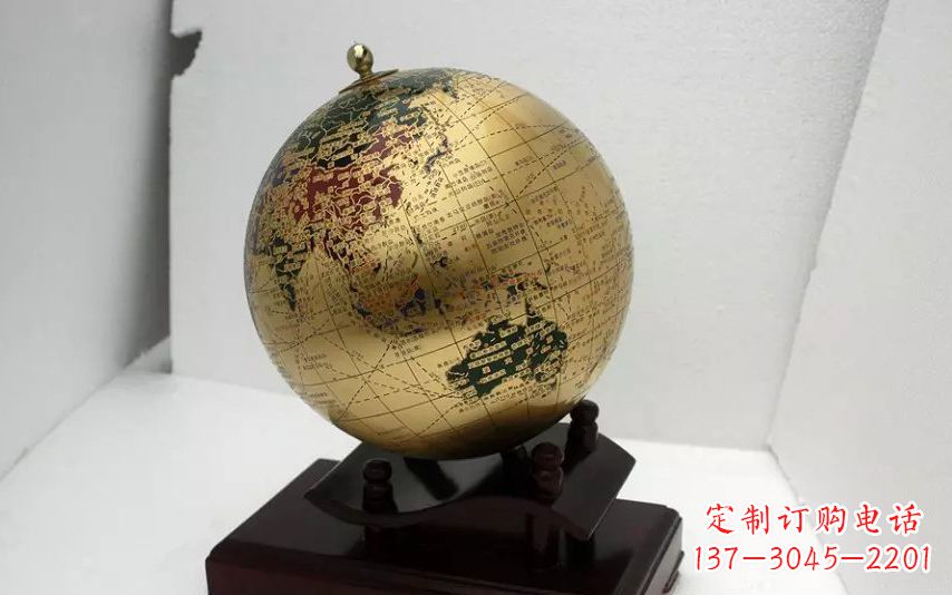 云南校园不锈钢地球仪雕塑 (3)