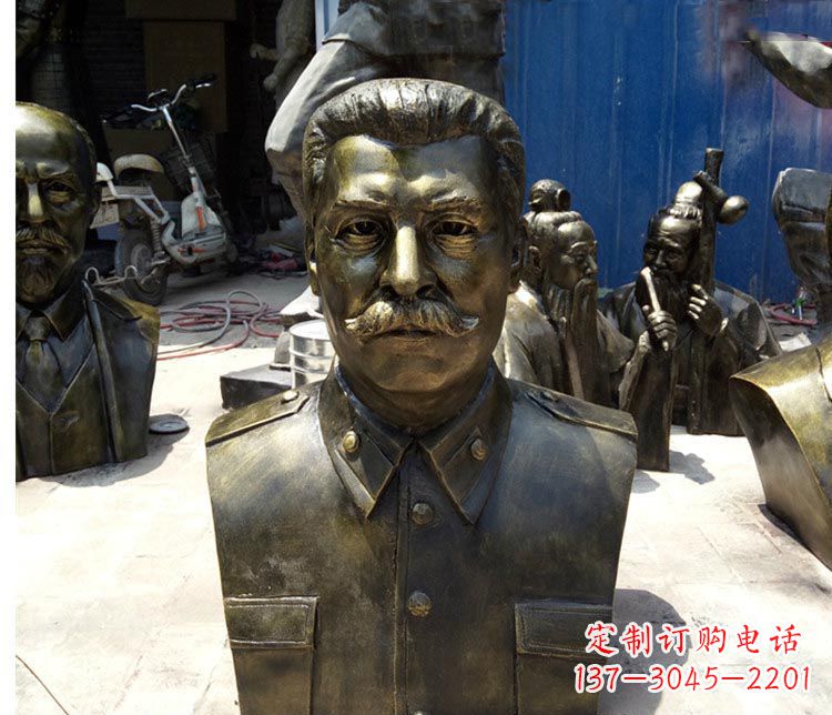 云南校园名人斯大林胸像铜雕