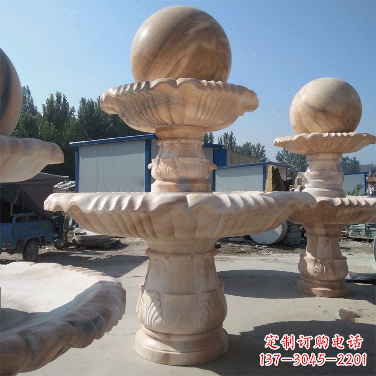 云南一米的喷泉石雕