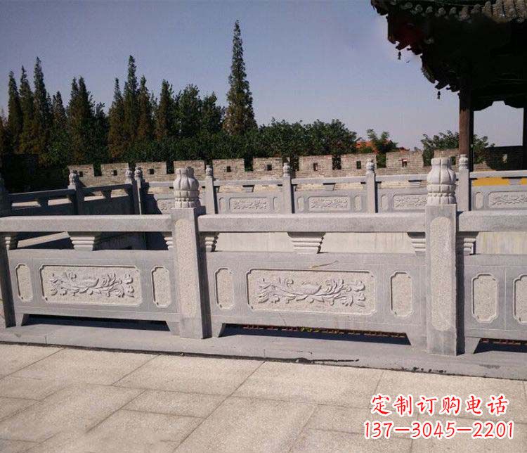云南园林仿古石栏板景观石雕 (2)
