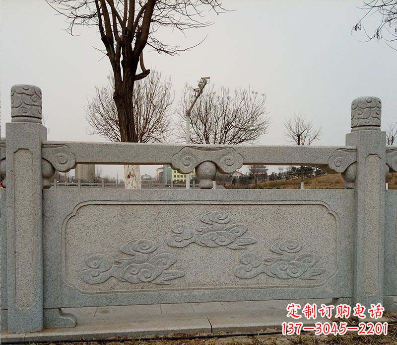 云南园林护城河石栏板景观石雕