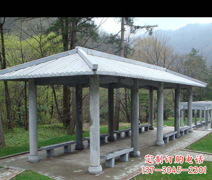 云南园林景观仿古石雕长廊