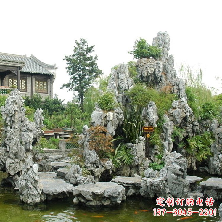 云南园林庭院奇石假山