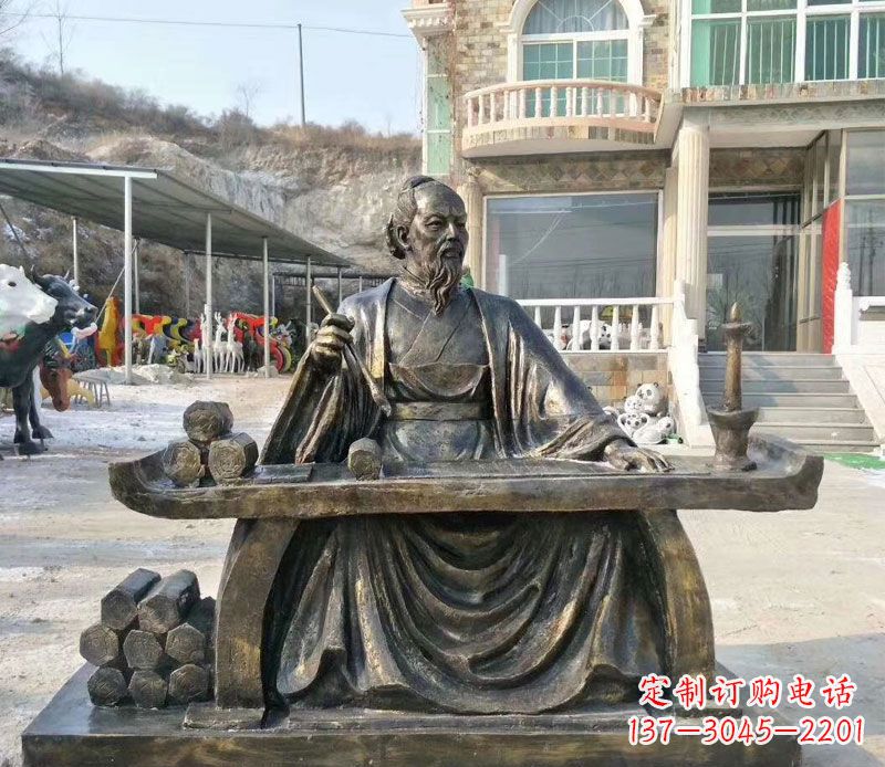 云南张仲景铜公园雕