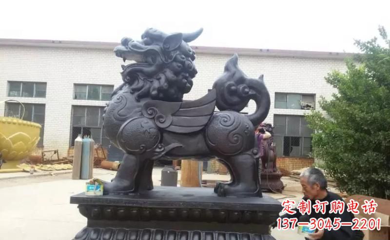 云南招财神兽貔貅铜雕 
