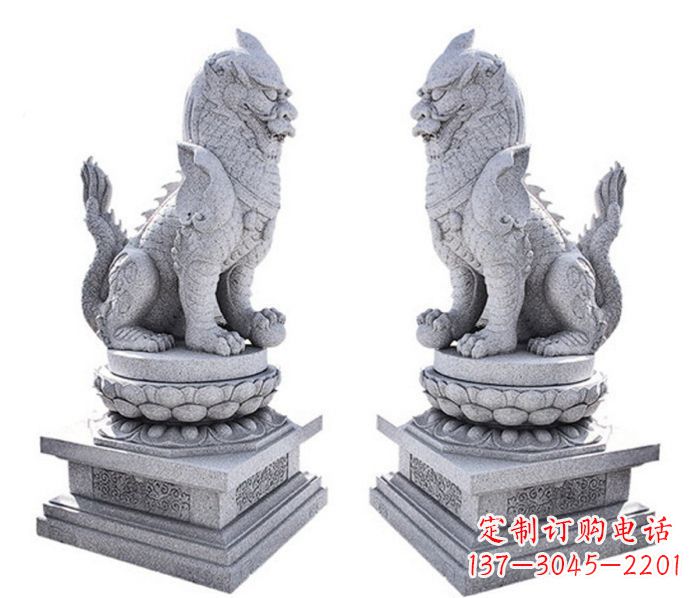 云南招财神兽麒麟石雕