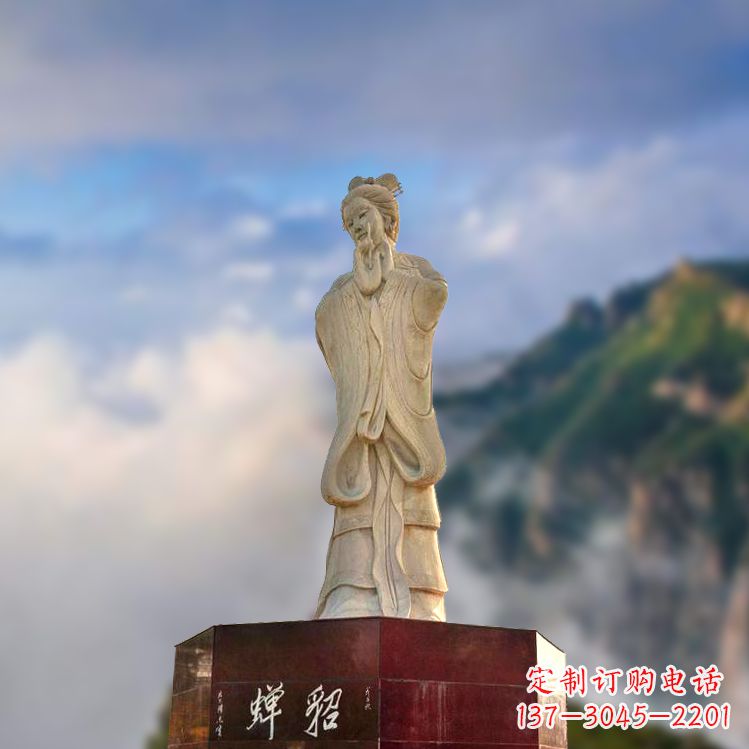 云南中国古代四大美女之貂蝉景观石雕