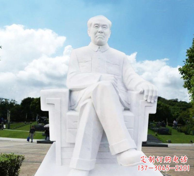 云南朱德坐式伟人石雕