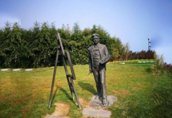 云南徐悲鸿城市雕塑公园铜雕像