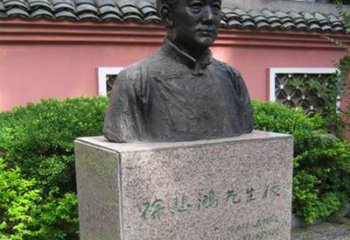 云南徐悲鸿铜雕半身像雕塑