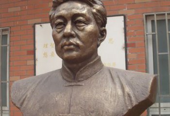 云南徐悲鸿胸像铜雕 
